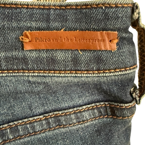 Anthropologie Pilcro & The Letterpress Mid Rise Skinny Jeans Size 29 Blue Denim - Picture 7 of 15